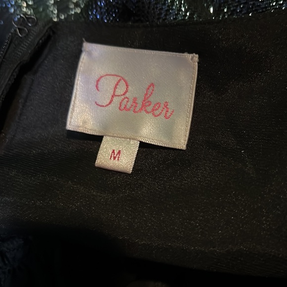 NWOT $325 Parker | Claudette | Backless Cocktail Dress | A-Line | Metallic - Picture 11 of 13